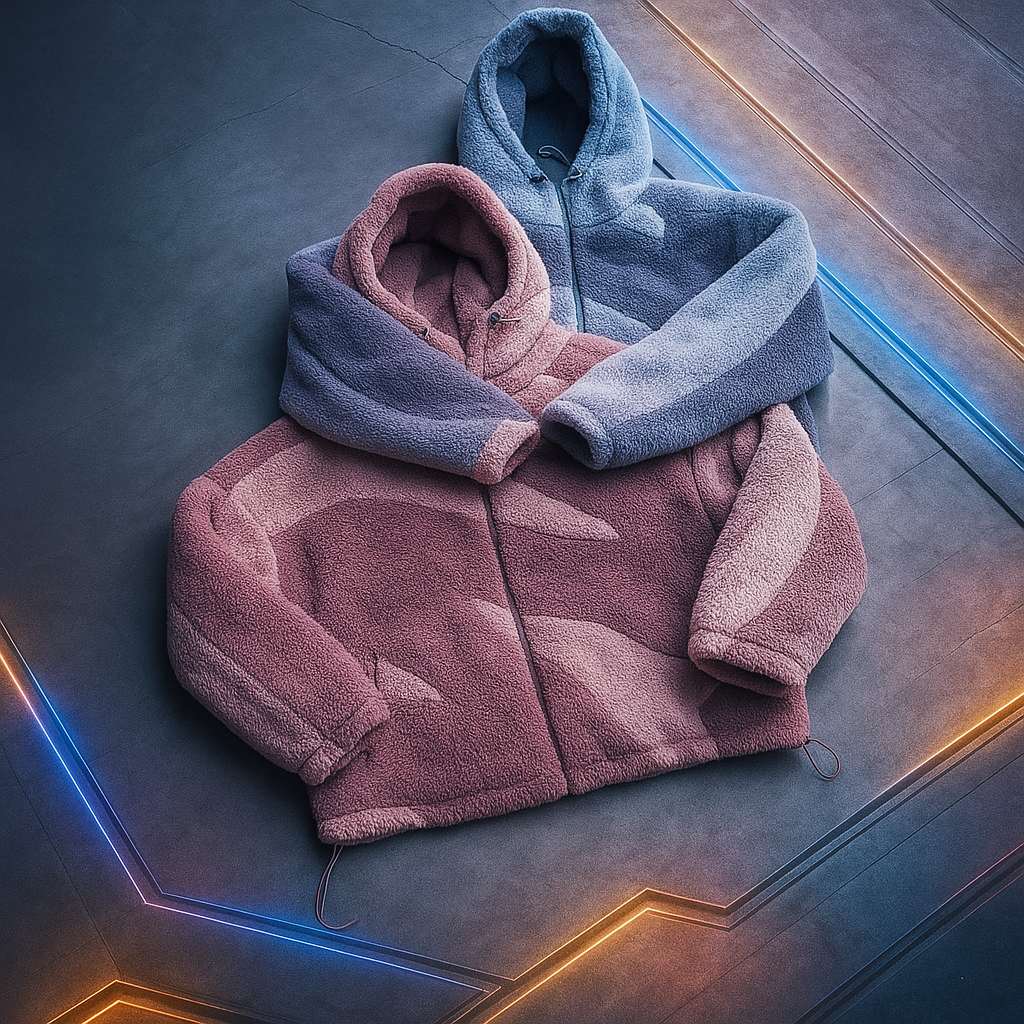 Lambswool Fluffy Zip Jacket