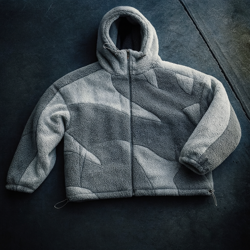 Lambswool Fluffy Zip Jacket