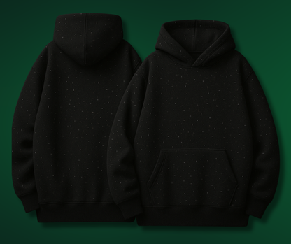 Rhinestone Chrome Oversized Hoodie