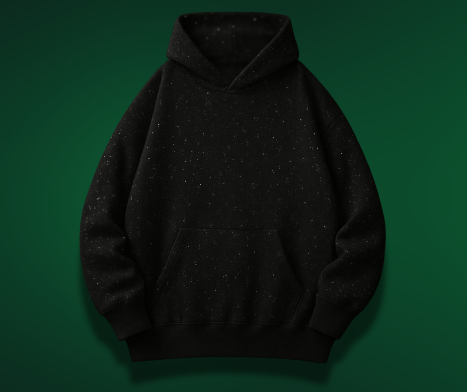 Rhinestone Chrome Oversized Hoodie