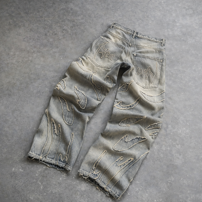 REABEL - Retro Wide-leg Denim