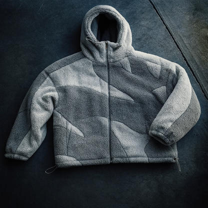 Lambswool Fluffy Zip Jacket