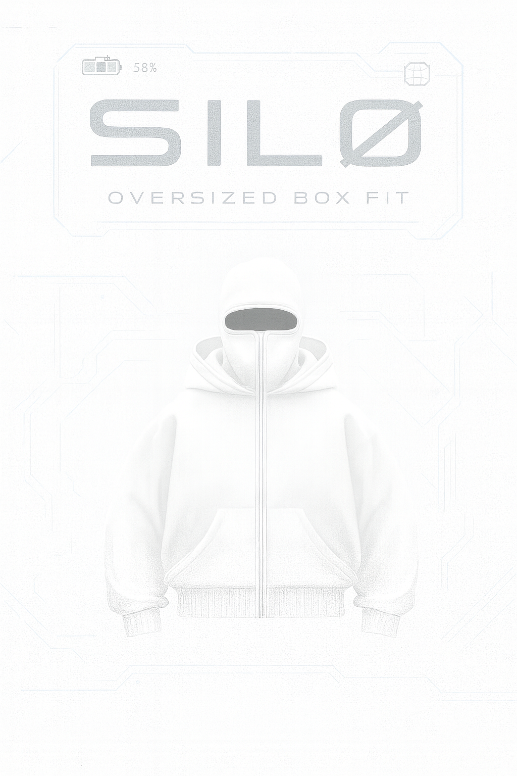 Phantom Techwear Zip Hoodie – Oversized Shiesty Streetwear Hoodie with Built-In Face Cover