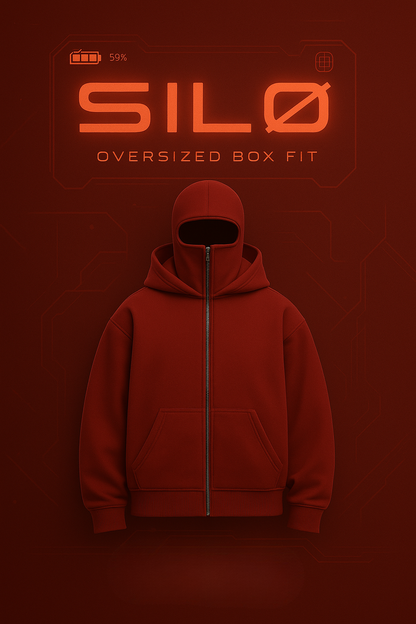 Phantom Techwear Zip Hoodie – Oversized Shiesty Streetwear Hoodie with Built-In Face Cover